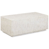 Earl Rectangular Coffee Table, Cream