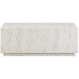 Earl Rectangular Coffee Table, Cream