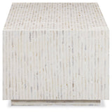 Earl Rectangular Coffee Table, Cream