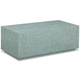 Earl Rectangular Coffee Table, Light Blue