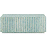 Earl Rectangular Coffee Table, Light Blue