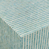 Earl Rectangular Coffee Table, Light Blue