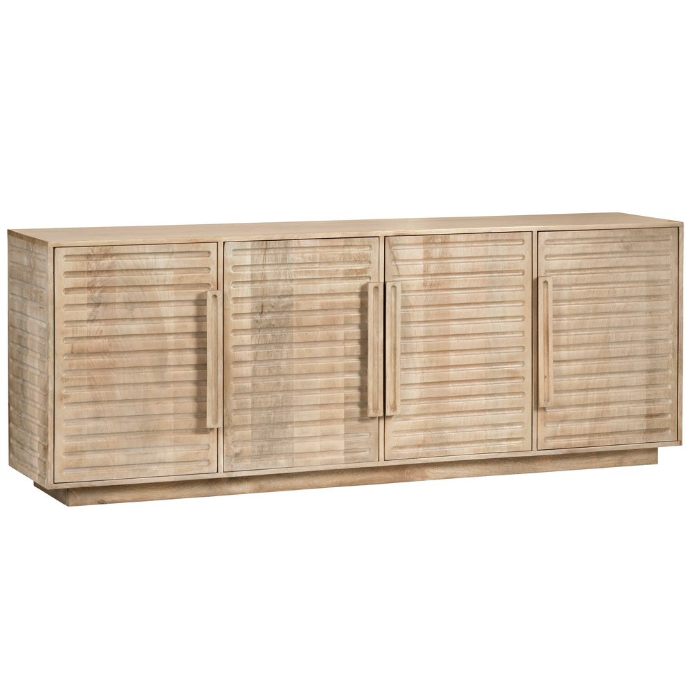 Easton 4 Door Sideboard, Natural-Furniture - Storage-High Fashion Home