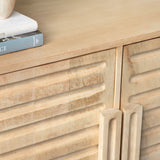 Easton 4 Door Sideboard, Natural-Furniture - Storage-High Fashion Home