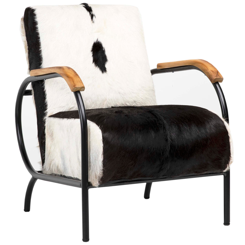 Ebony Chair, Black/White