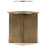 Eclipse Side Table, Matt Aged Brass