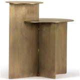 Eclipse Side Table, Matt Aged Brass