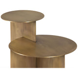 Eclipse Side Table, Matt Aged Brass