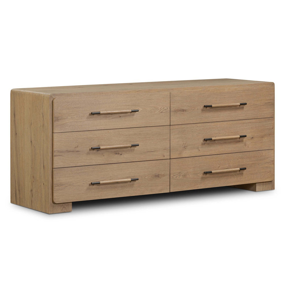 Eden 6 Drawer Dresser, Aged Smoked by Four Hands-Furniture - Storage-High Fashion Home