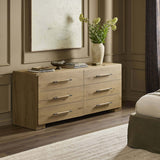 Eden 6 Drawer Dresser, Aged Smoked by Four Hands-Furniture - Storage-High Fashion Home