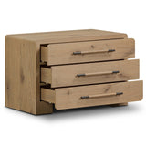 Eden Nightstand, Aged Smoked Oak by Four Hands-Furniture - Bedroom-High Fashion Home