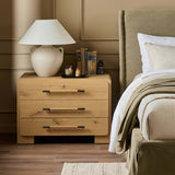 Eden Nightstand, Aged Smoked Oak by Four Hands-Furniture - Bedroom-High Fashion Home