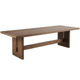Eden Rectangular Dining Table, Medium Brown-Furniture - Dining-High Fashion Home