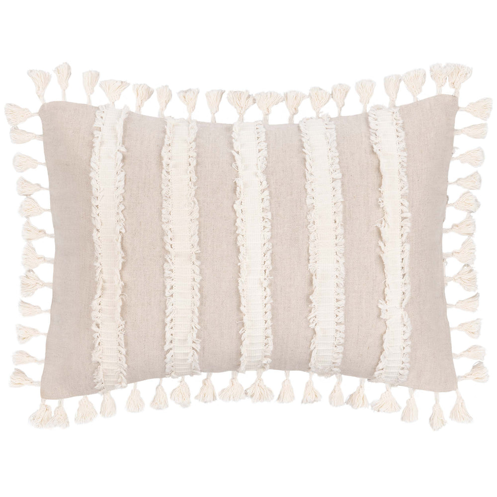 Edisto Lumbar Pillow, Natural/Ivory