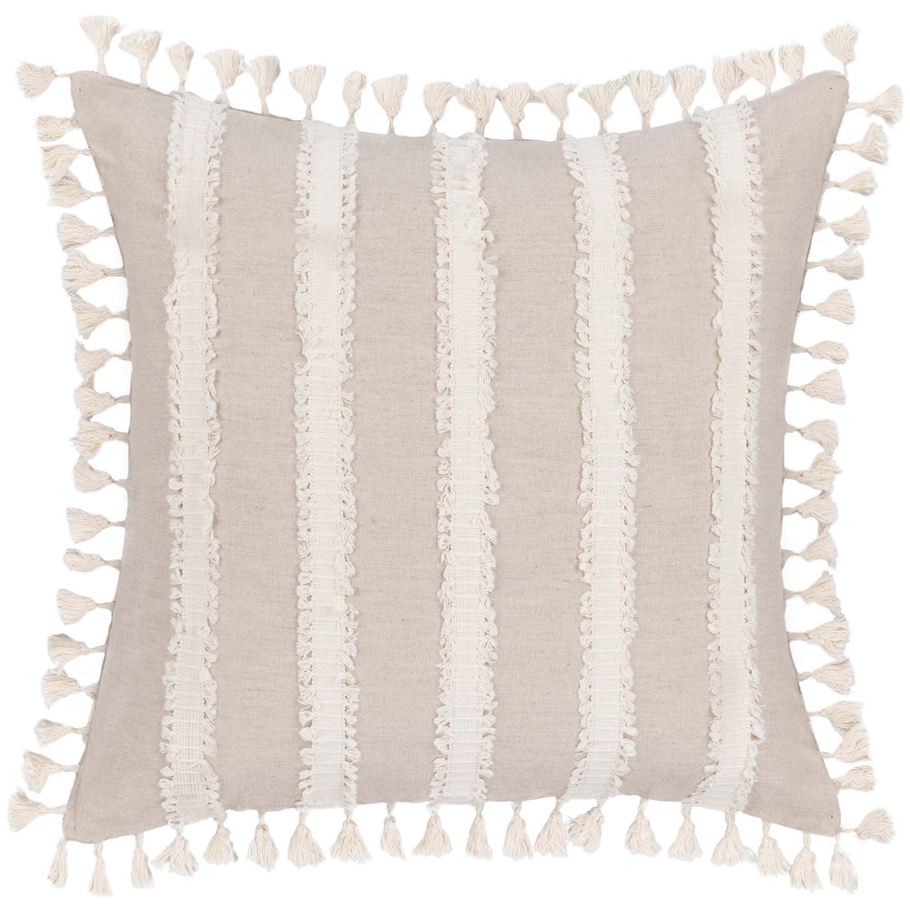 Edisto Pillow, Natural/Ivory