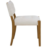 Edmund Dining Chair, Cream, Set of 2