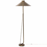 Egon Floor Lamp, Antique Brass-Lighting-High Fashion Home