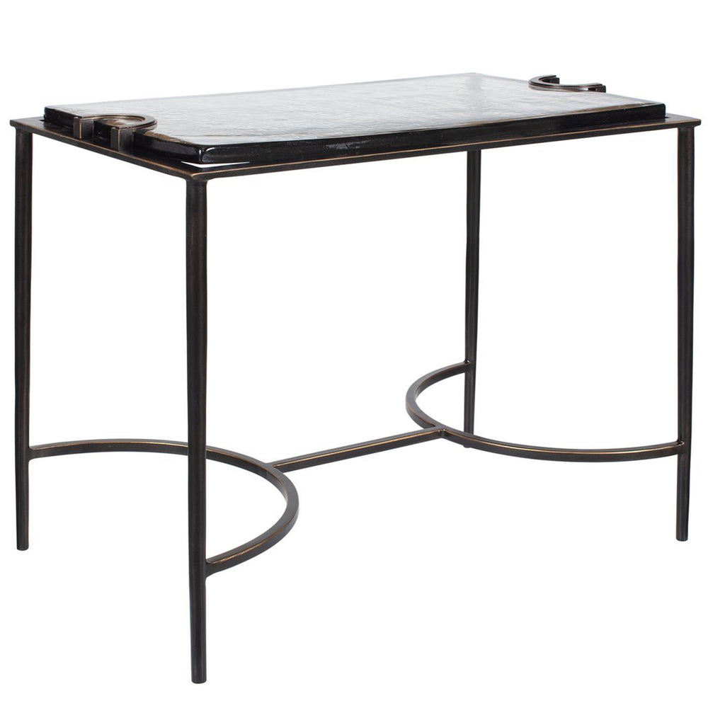 Eisen Accent Table, Bronze-Furniture - Accent Tables-High Fashion Home