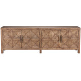 Elani 4 Door Cabinet, Brown