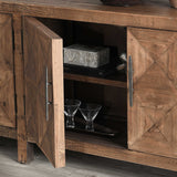 Elani 4 Door Cabinet, Brown