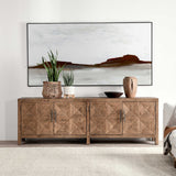 Elani 4 Door Cabinet, Brown