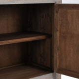 Elani 4 Door Cabinet, Timeworn Gray