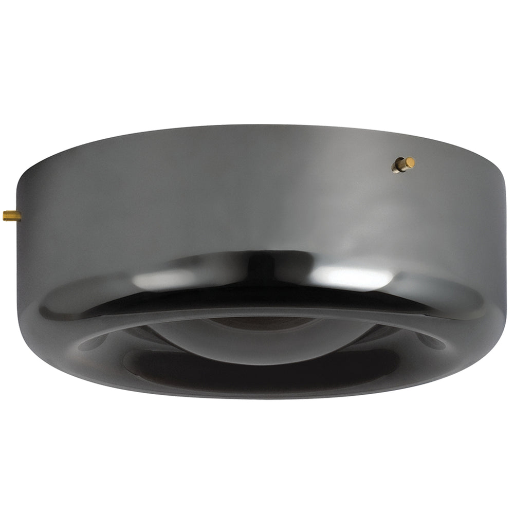 Eldred Flush Mount, Aged Brass