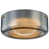 Eldred Flush Mount, Aged Brass