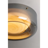 Eldred Flush Mount, Aged Brass