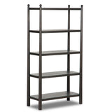Eldridge Bookcase, Distressed Black by Amber Lewis x Four Hands-Furniture - Storage-High Fashion Home