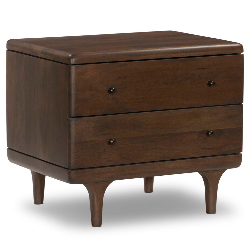 Eldrin Nightstand, Warm Brown by Four Hands-Furniture - Bedroom-High Fashion Home
