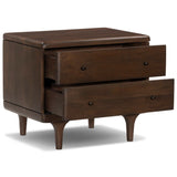 Eldrin Nightstand, Warm Brown by Four Hands-Furniture - Bedroom-High Fashion Home
