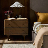Eldrin Nightstand, Warm Brown by Four Hands-Furniture - Bedroom-High Fashion Home