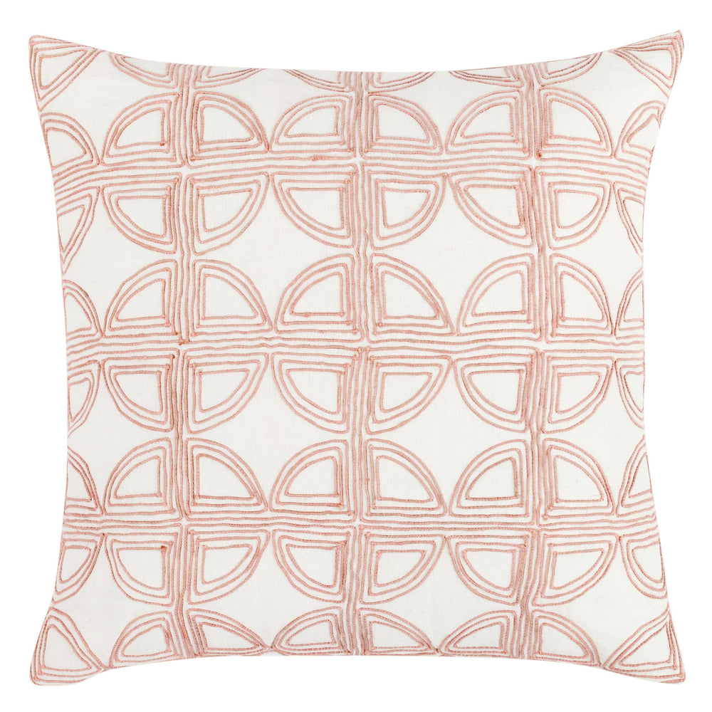 Elea Pillow, Ivory/Blush