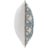 Elea Pillow, Ivory/Navy-Accessories-High Fashion Home