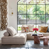 Element II Club Chair, Ivory Boucle-Furniture - Chairs-High Fashion Home