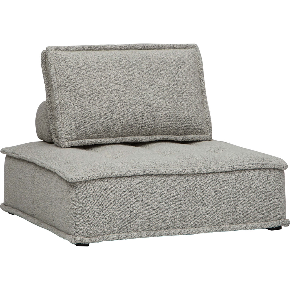 Element II Club Chair, Silver Boucle-Furniture - Chairs-High Fashion Home
