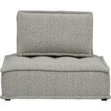 Element II Club Chair, Silver Boucle-Furniture - Chairs-High Fashion Home