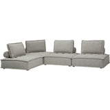 Element II Club Chair, Silver Boucle-Furniture - Chairs-High Fashion Home