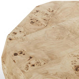 Elena Coffee Table, Light Burl-Furniture - Accent Tables-High Fashion Home