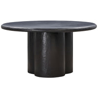 Elika Round Dining Table, Black