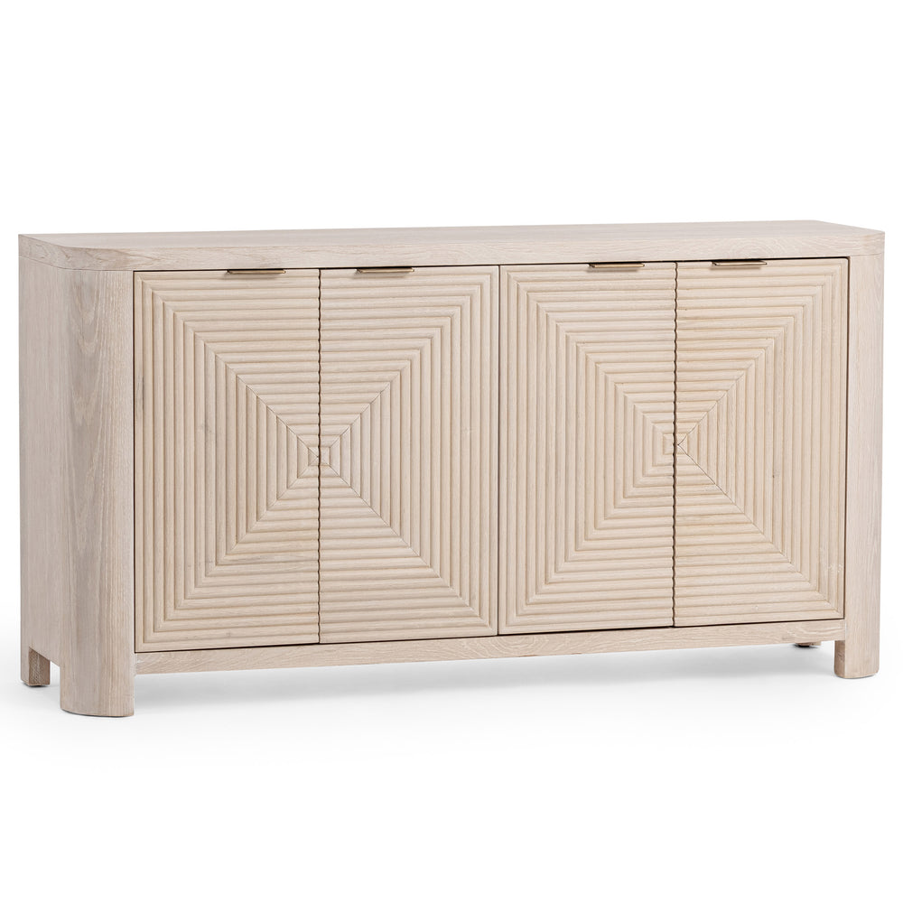 Elina 4 Door Cabinet, Vanilla Grove-Furniture - Storage-High Fashion Home