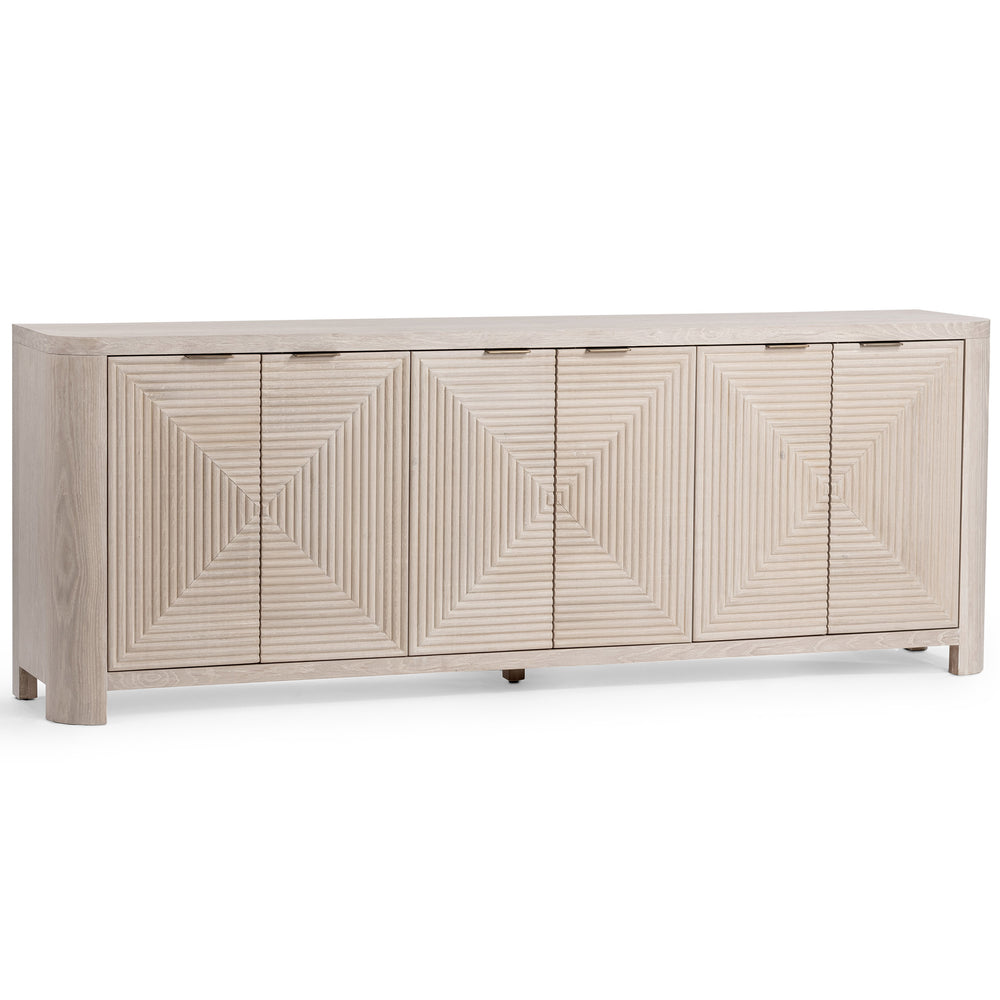 Elina 6 Door Cabinet, Vanilla Grove-Furniture - Storage-High Fashion Home