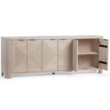 Elina 6 Door Cabinet, Vanilla Grove-Furniture - Storage-High Fashion Home