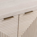 Elina 6 Door Cabinet, Vanilla Grove-Furniture - Storage-High Fashion Home
