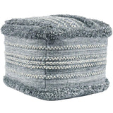 Elko Pouf, Blue Multi-Furniture - Chairs-High Fashion Home