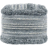 Elko Pouf, Blue Multi-Furniture - Chairs-High Fashion Home