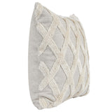 Ellett Pillow, Natural/Ivory-Accessories-High Fashion Home