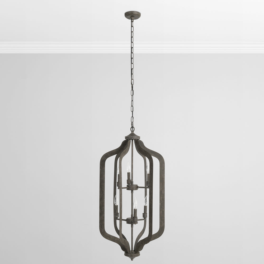Ellie Chandelier, Gray-Lighting-High Fashion Home