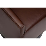 Ellie Leather Swivel Chair, Libby Cashew